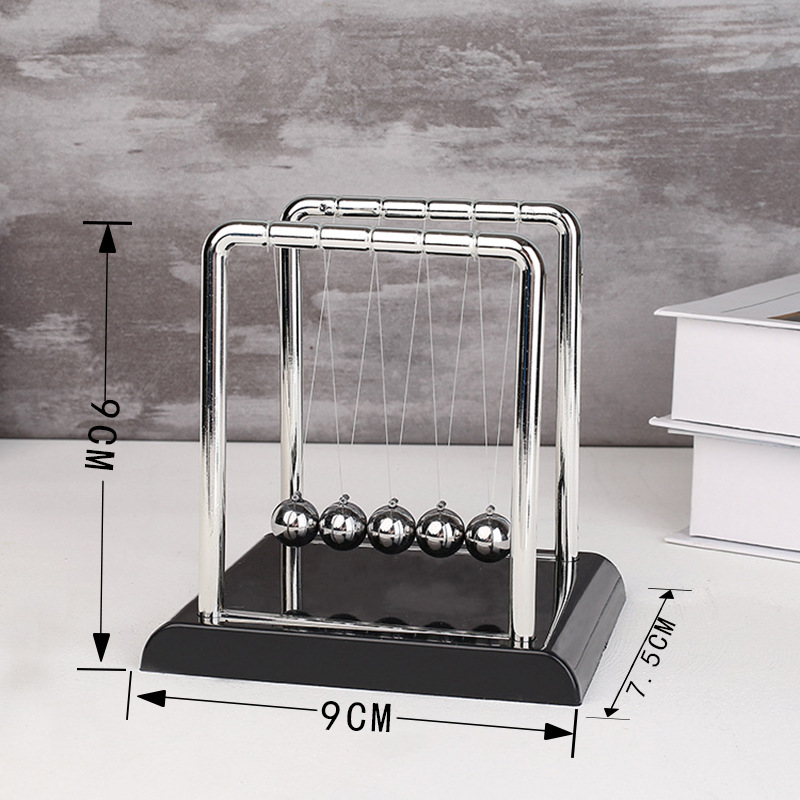 Home Office Architecture - Newton-Wiege Tischdekoration Stahlkugel-Bewegungs-Balance-Spielzeug Physik-Pendelmodell für Zuhause