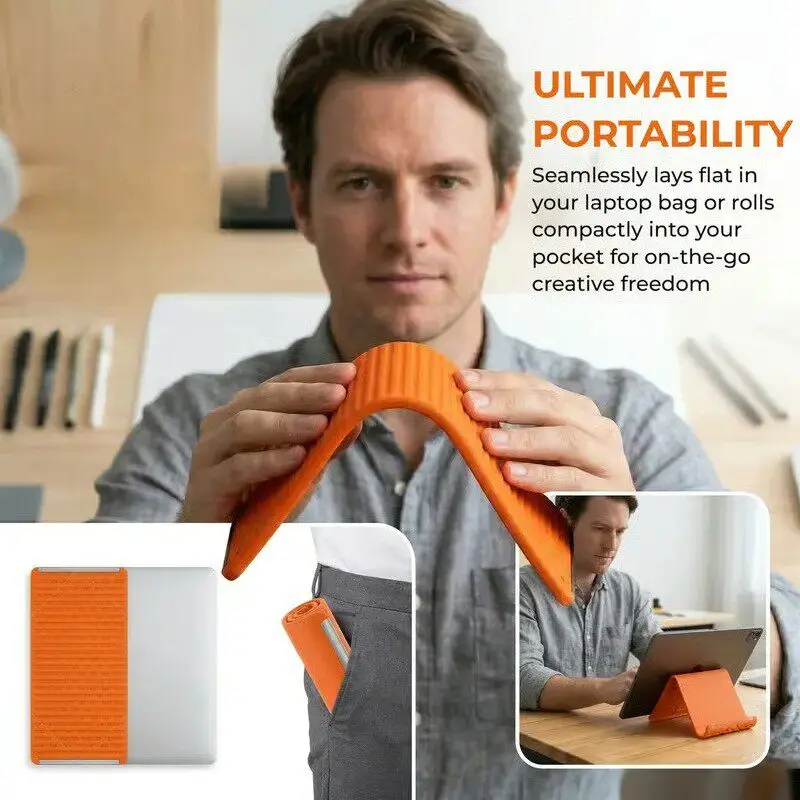 Laptop Stand Foldable - Faltbarer Silikon-Handyständer für Tablets und Laptops