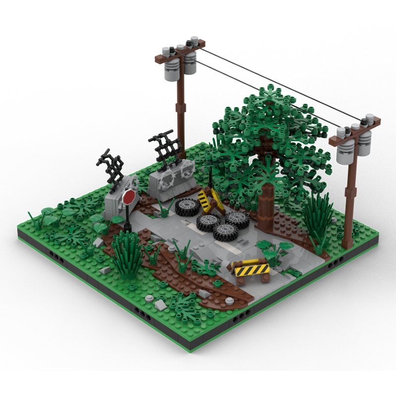 Home Office Architecture - 520-teiliges MOC Apocalypse End Road Modellbausatz,