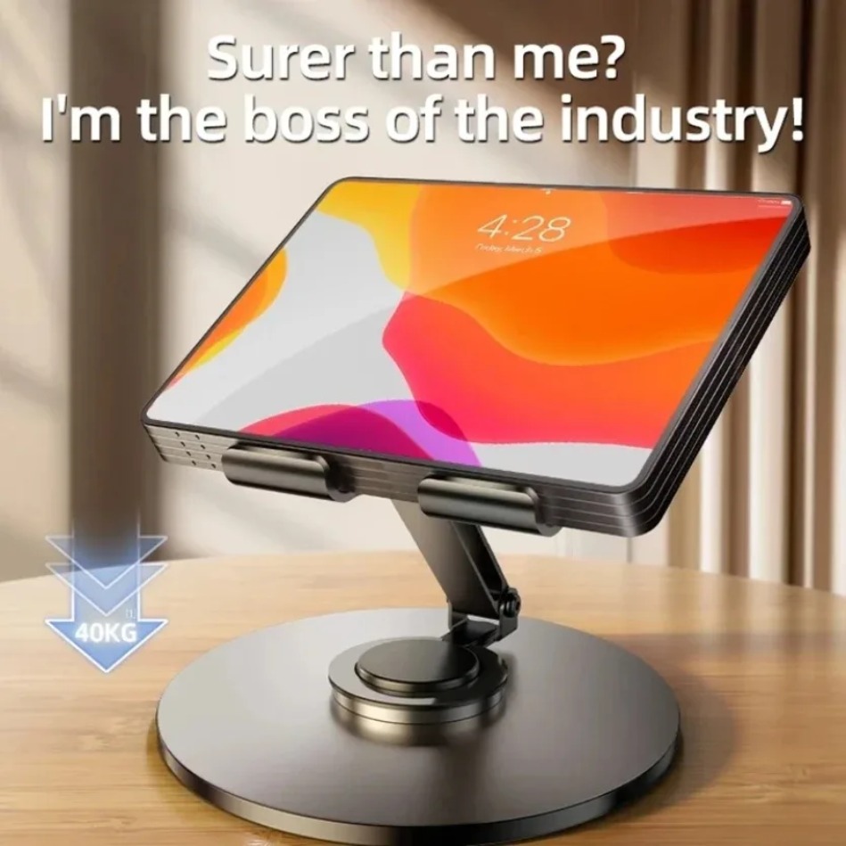 Laptop Stand Foldable - Aluminium-Laptopständer für den Schreibtisch, 360-Grad-drehbar, verstellbar,
