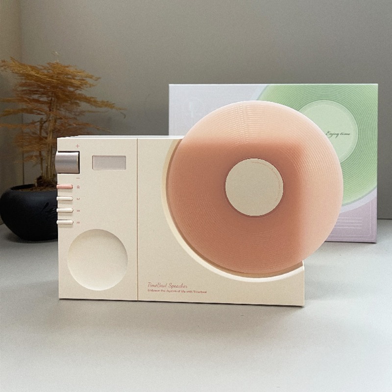 Home Office Amazon - Vintage Plattenspieler-Stil Bluetooth-Lautsprecher, TimeBeat Tragbarer Kabelloser