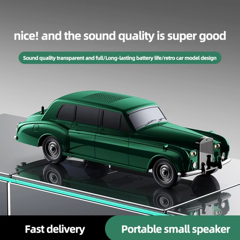 Home Office Amazon - Vintage-Stil Klassischer Auto-Bluetooth-Lautsprecher JY99-Pro mit Sattem
