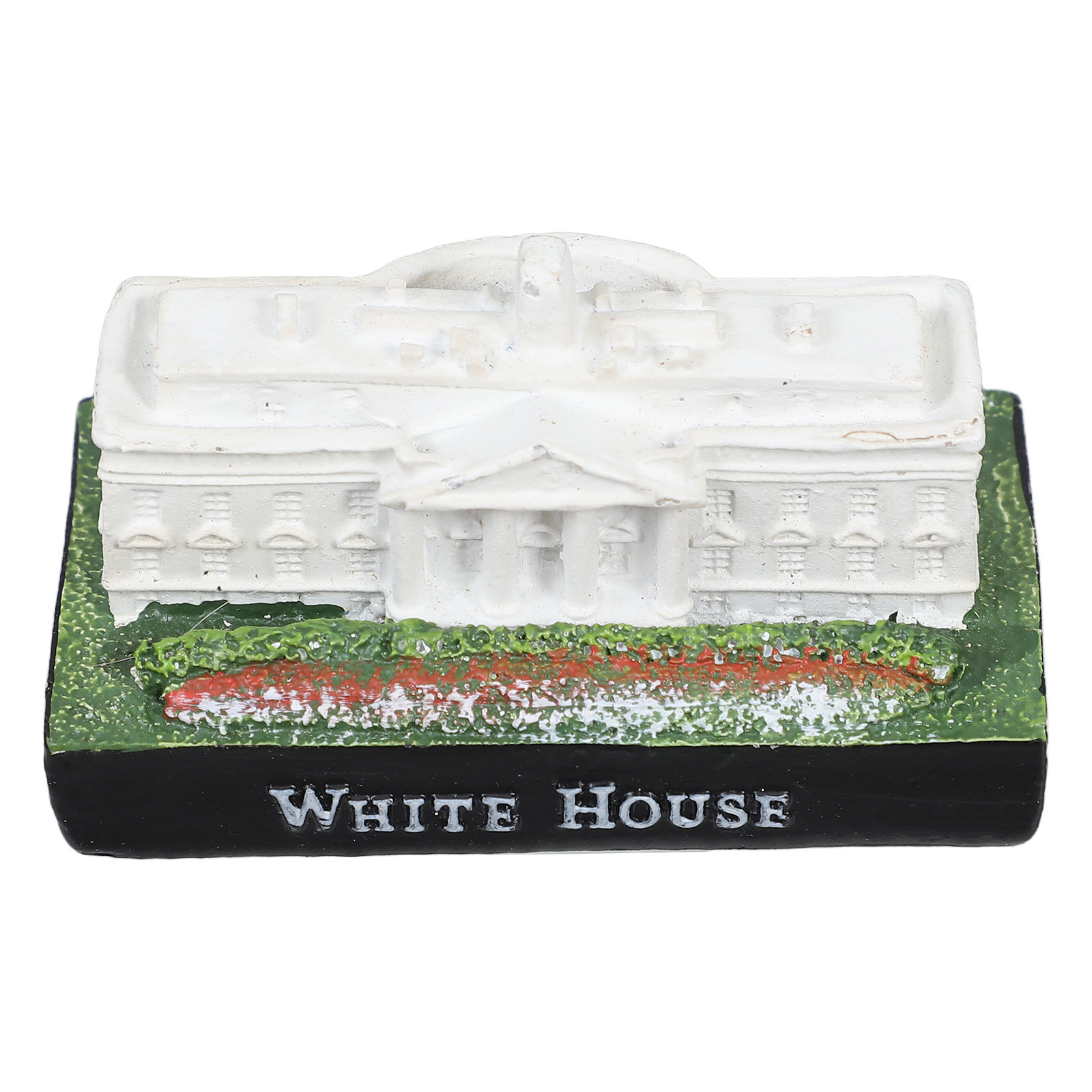 Home Office Architecture - Elegante weiße Haus-Harzstatue, DC-Souvenir, Dekorationsstück für