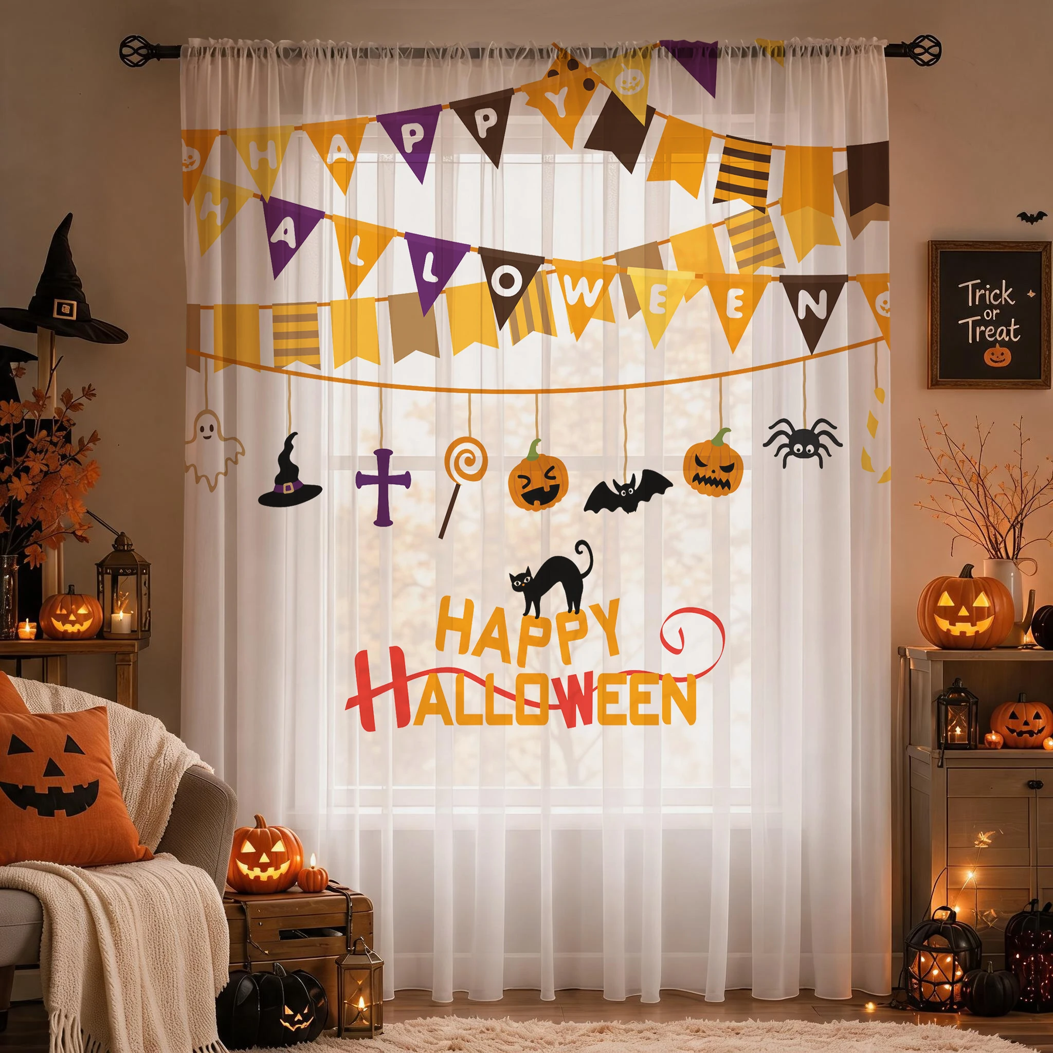 Halloween-Festival-Gardine, ho – Home Office Youtube Bewertung und Preis