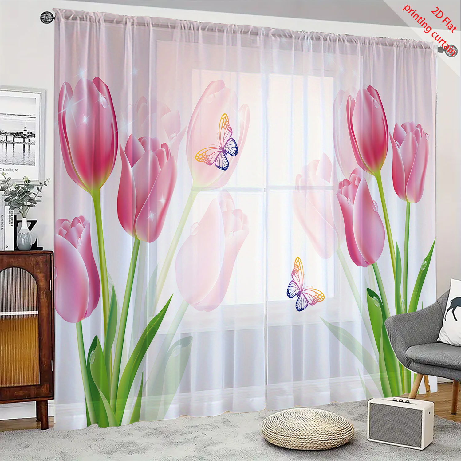 Transparenter Gazevorhang mit  – Home Office Youtube Bewertung und Preis