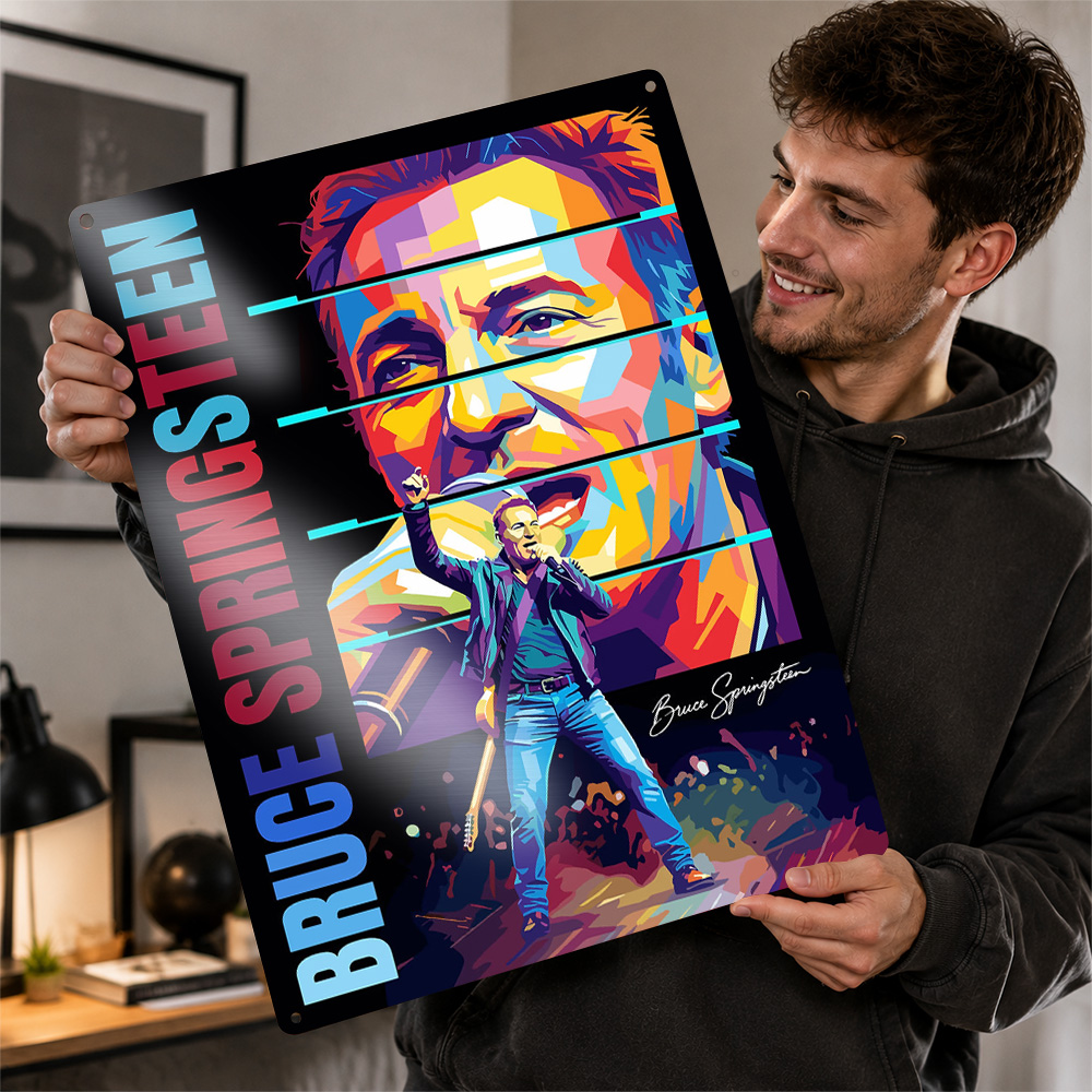 Bruce Springsteen Farbblock-Al – Home Office Alternative Bewertung und Preis