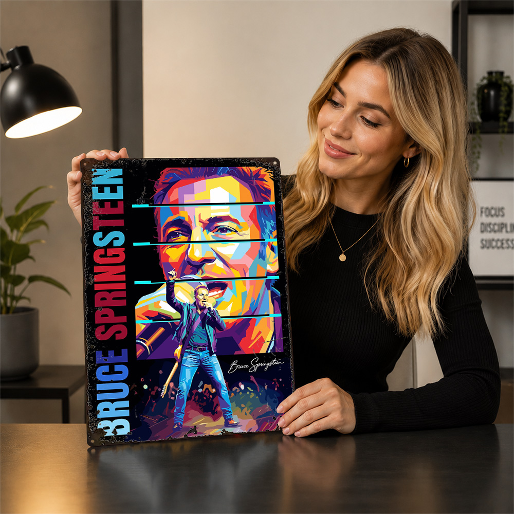 Bruce Springsteen Farbblock-Al – Home Office Alternative Bewertung und Preis