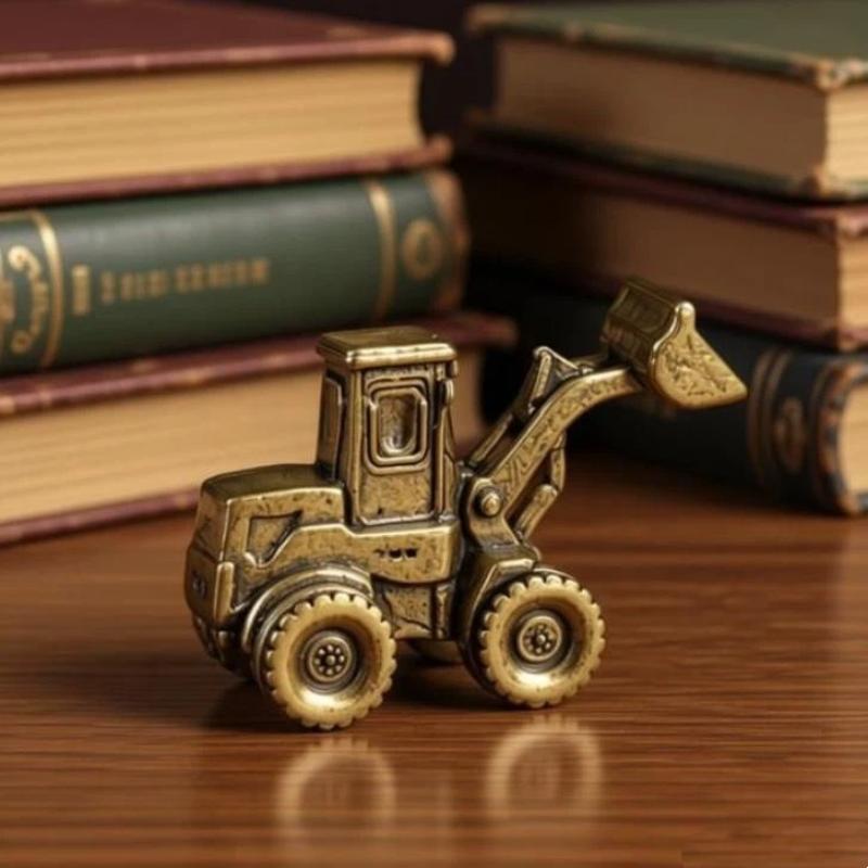 Messing-Bulldozer-Statue Archi – Home Office Architecture Bewertung und Preis