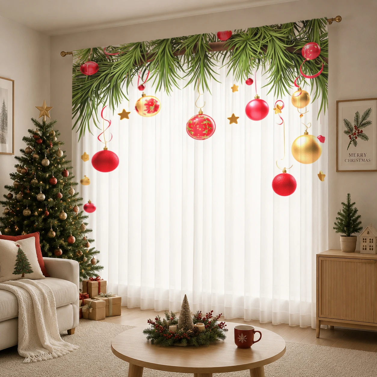 Transparenter Weihnachtsvorhan – Home Office Youtube Bewertung und Preis